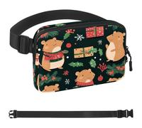 Cute Capybara-60 - Marsupio unisex alla moda, borsa a tracolla sportiva sottile, alla moda, per jogging, escursionismo, escursionismo, donna, uomo, multicolore, 4 x 23 x 15 cm