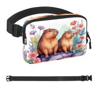 Cute capybara-79 - Marsupio a tracolla per uomo e donna, borsa da cintura per viaggi, casual, passeggiate, corsa, escursionismo, ciclismo