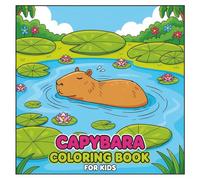 Cute Capybara: Bold and Easy Coloring Book for All Ages - Relax, Create, and Have Fun