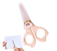 Cute Capybara Child Scissors | di sicurezza rotonde a end con impugnatura non slip | Forniture scolastiche e strumenti artigianali per gli studenti delle scuole primarie