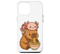Cute Capybara e Turtle Zaino Ramen Kawaii Capibara Kids Custodia per iPhone 12 Pro Max