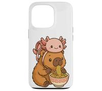 Cute Capybara e Turtle Zaino Ramen Kawaii Capibara Kids Custodia per iPhone 13 Pro