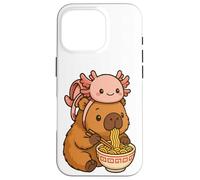 Cute Capybara e Turtle Zaino Ramen Kawaii Capibara Kids Custodia per iPhone 16 Pro