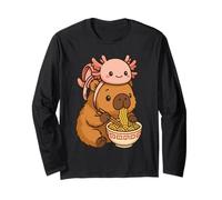 Cute Capybara e Turtle Zaino Ramen Kawaii Capibara Kids Maglia a Manica