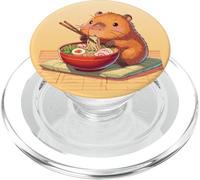Cute Capybara Eats Ramen Noodles Capybara Ramen PopSockets PopGrip per MagSafe