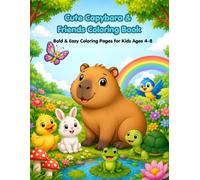 Cute Capybara & Friends Coloring Book
