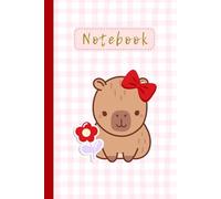 Cute Capybara Lined Notebook: 120 Pages for School, Doodles & Journaling | 6" x 9": Kawaii Animal Journal for Kids & Teens | Fun & Adorable Writing Diary