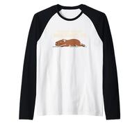 Cute Capybara Stress Relief No Stress Chill Life Rilassante Maglia con Maniche Raglan
