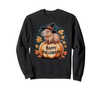 Cute Capybara Witch Hat Fall Season Pumpkin Felpa