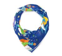 Cute Cartoon Blue Sharks Square seta testa di capelli sciarpa pashmine essenziali sciarpa leggera per le donne per la testa bufandas para mujer elegantes