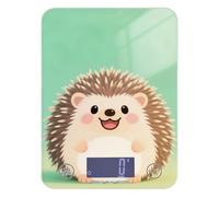 Cute Cartoon Brown Hedgehog Espresso piccola scala per cibo 5 kg/5 g, facile da pulire piccola bilancia digitale con 4 unità per espresso spezie perdita di peso báscula para cocina