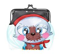 Cute Cartoon Cat Little Pirate Portamonete Portafoglio Borsa Cambio Pouch Regali per Donna Bambini Portachiavi