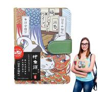 Cute Cartoon Cat Notebook with Magnetic - Japanese Student Diary Jig