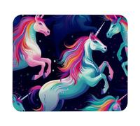 Cute Cartoon Colored Uni-Corn Mousepad Piccolo Tappetino per Mouse Durevoli Mouse Pad per Laptop Pc Gaming 25X30Cm