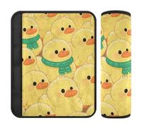 Cute Cartoon Duck Yellow 2 pz seggiolino auto Spalline Rilascio Stress al collo e alle spalle per Van accesorios para carro