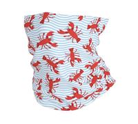 Cute Cartoon Lobster 26X30Cm Durevole Passamontagna Elegante Headwrap per Donna Campeggio Sports