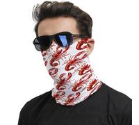 Cute Cartoon Lobster Sportiva Sciarpa al Collo Durevole Headwrap Ghetta da Collo per Arrampicata attività Campeggio