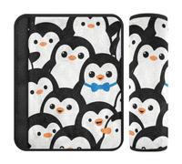 Cute Cartoon Penguin 2 Pack seggiolino auto Strap Pads Stop cintura di sicurezza taglio in collo per camion funda para cinturón de carro