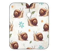 Cute Cartoon Snails Shells Unisex Mantella Taglio Capelli Tutta Lunghezza Mantella Parrucchiere Leggera Mantellina Parrucchiere Per Parrucchieri Uso Domestico Acconciatura 168X140Cm