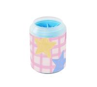 Cute Cartoon Stars Pink riutilizzabile Pet Foot Cleaner Silicone spazzola morbida piedi macchina per la pulizia di cani di taglia piccola, media grande razza, gatti