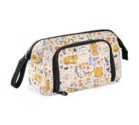 Cute Cartoon Tigers astuccio grande capacità speciale matita caso con maniglia per ragazzi asilo funda para lapiceros