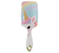 Cute Cartoon unicorni spazzola antistatica per capelli con fori Spazzola da massaggio progettata per capelli fini con manico ergonomico cepillo para cabello rizado