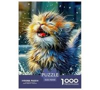 Cute Cat 1000 Pezzi Cute Animals Puzzle Adulti Impegnativo E Difficile Per Qualità Premium Per Adulti E Ragazzi Collection Decorazione Domestica Regalo Giocattolo Colorato Per La Famiglia 70x50cm/100