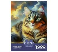 Cute Cat 1000 Pezzi Cute Animals Puzzle Classici Impegnativo E Difficile Per Difficoltà Sfida Per Adulti E Bambini Da 14 Anni E Più Puzzle Per Gioco Familiare, Festa Aziendale Regalo Giocattolo Color