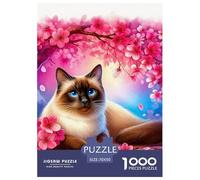 Cute Cat 1000 Pezzi Cute Animals Puzzle Classici Impegnativo E Difficile Per Qualità Premium Per Adulti E Bambini Da 14 Anni E Più Puzzle Per Gioco Familiare, Festa Aziendale Regalo Giocattolo Colora