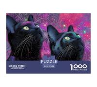 Cute Cat 1000 Piece Educational Jigsaw Pet Puzzle for Adults Children, Memory Enhancement & Problem-Solving Game 52x38cm/1000pcs