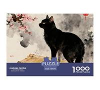 Cute Cat 1000 Piece Educational Jigsaw Pet Puzzle for Adults Children, Memory Enhancement & Problem-Solving Game 70x50cm/1000pcs