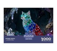 Cute Cat 1000 Piece Educational Jigsaw Pet Puzzle for Adults Children, Memory Enhancement & Problem-Solving Game 70x50cm/1000pcs