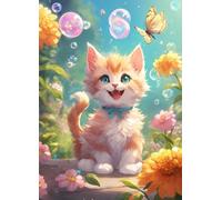 Cute Cat 700 Piece Jigsaw Puzzles for Adults, Colourful, Challenging & Brainteasing Adult puzzles 700 Pieces Bubble, Fun jigsaws for The Whole Family 20x15 inch