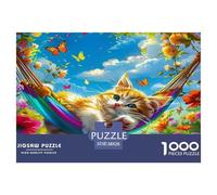 Cute Cat Absolutely Stunning Puzzle Da 1000 Pezzi Per Chi Ama I Viaggi: Rivisita Luoghi Meravigliosi E Migliora L'attenzione!