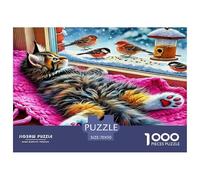 Cute Cat Absolutely Stunning Puzzle Da 1000 Pezzi Per Chi Ama I Viaggi: Rivisita Luoghi Meravigliosi E Migliora L'attenzione!