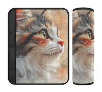 Cute Cat Bohemian Style 2 Pack seggiolino auto Strap Pads Più Comfort di guida per il camion forro para cinturon de seguridad
