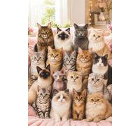 Cute Cat Breeds Notebook: Pink Kittens Journal for Positive Thoughts, Notes & Daily Inspiration: Adorable Cat Lover Notebook Featuring the Most ... Stylish Journal for School, Work, & Self-Care