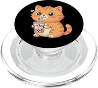 Cute Cat Bubble Tea Kawaii Anime Cats Lover Girls PopSockets PopGrip per MagSafe