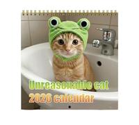 Cute Cat Calendar 2026-12-Month Wall Planner, 2026 Cat Calendar Wall Decor, Monthly Planner for Christmas, Halloween, New Year | Home Office Organizer for Family, Kids, Friends, Gift
