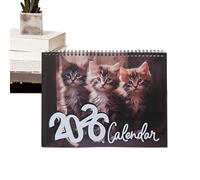 Cute Cat Calendar, Cute Animal Wall Months Calendar 2026, Home Decorations Artistic Planners & Personal Organisers For OfFfice School Friends Family Pet Lovers Housewarming Birthday Christmas