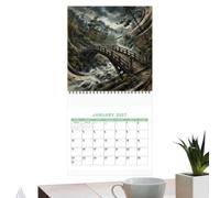 Cute Cat Calendar | Thick Paper Wall Decoration For Home Office Decor