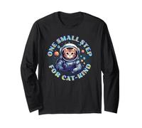 Cute Cat Cat-stronaut Cat Astronaut Deep Space Cosmic Maglia a Manica