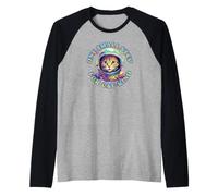 Cute Cat Cat-stronaut Cat Astronaut Deep Space Cosmic Maglia con Maniche Raglan