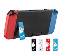Cute Cat Cavalletto di Ricambio per Nintendo Switch - Staffa di supporto per guscio posteriore, supporto per riparazione console, elegante accessorio fai da te per Switch - Blu