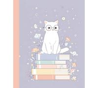Cute Cat Composition Notebook: Pastel Kawaii Wide Ruled Journal - 110 Pages | Matte Cover School Notepad