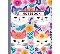 Cute cat cover notebook: 100 pages: It can be used for various purposes such as study, testing, and memo.