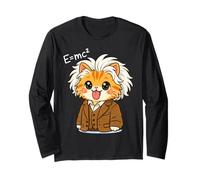 Cute Cat E=MC2 Divertente Scienza Matematica Fisica Equazioni Bambini Maglia a Manica
