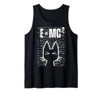 Cute Cat E=MC2 Divertente Scienza Matematica Fisica Equazioni Studente Canotta