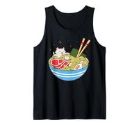 Cute Cat Eating Ramen Bowl Kawaii Food Canotta