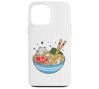 Cute Cat Eating Ramen Bowl Kawaii Food Custodia per iPhone 13 Pro Max